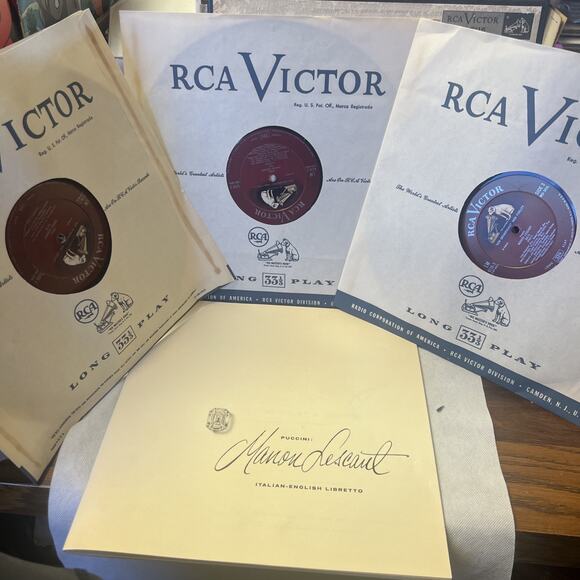 Puccini, MANON LESCAUT, Jonel Perlea, Orchestra & Chorus 3LP Box Set + BOOKLET!! - Picture 2 of 16